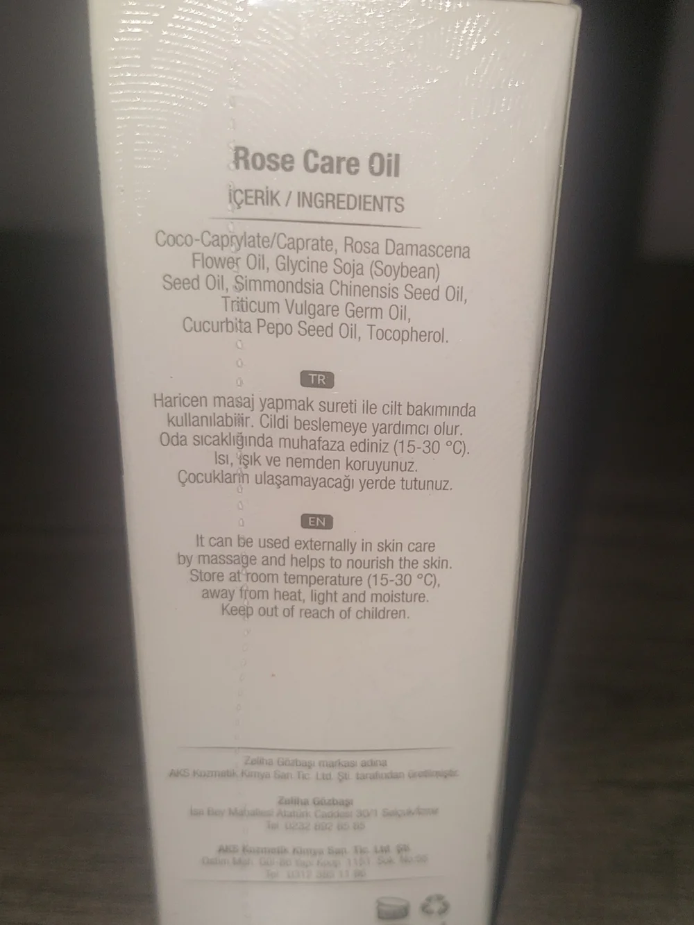 Gozbasi Turkish Rose Care Face Oil Serum 50ml - Nourishing Botanical Sealed